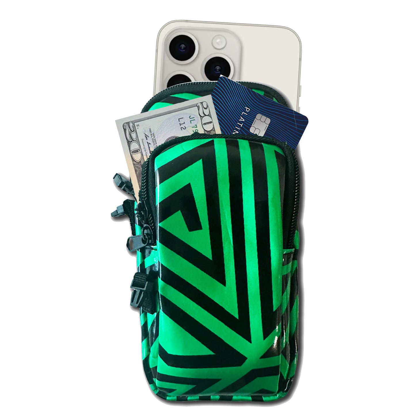 RaveVault Green Maze Anti-Theft Phone Bag Collection
