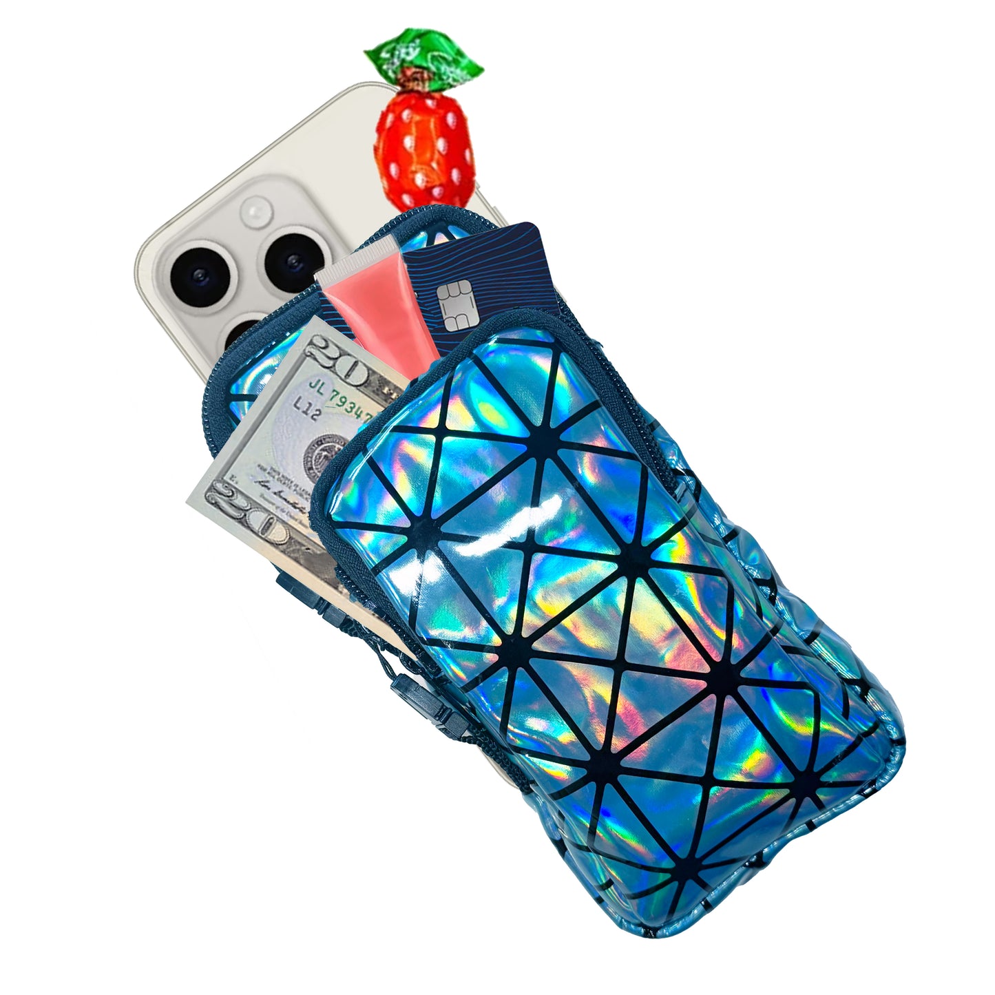RaveVault Blue Steel Anti-Theft Phone Bag Collection