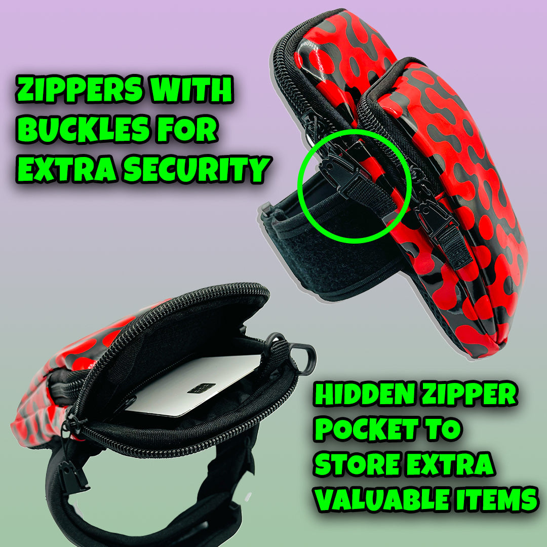 RaveVault Atomic Red Anti-Theft Phone Bag Collection