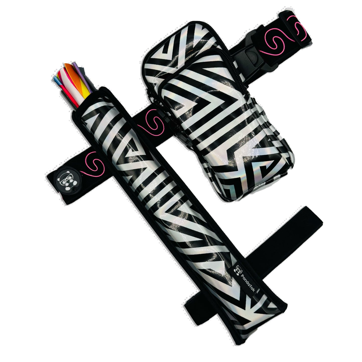 RaveVault Silver Zebra Anti-Theft Phone Bag Collection