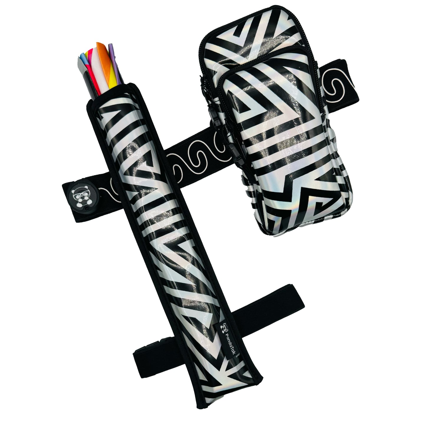 RaveVault Silver Zebra Anti-Theft Phone Bag Collection