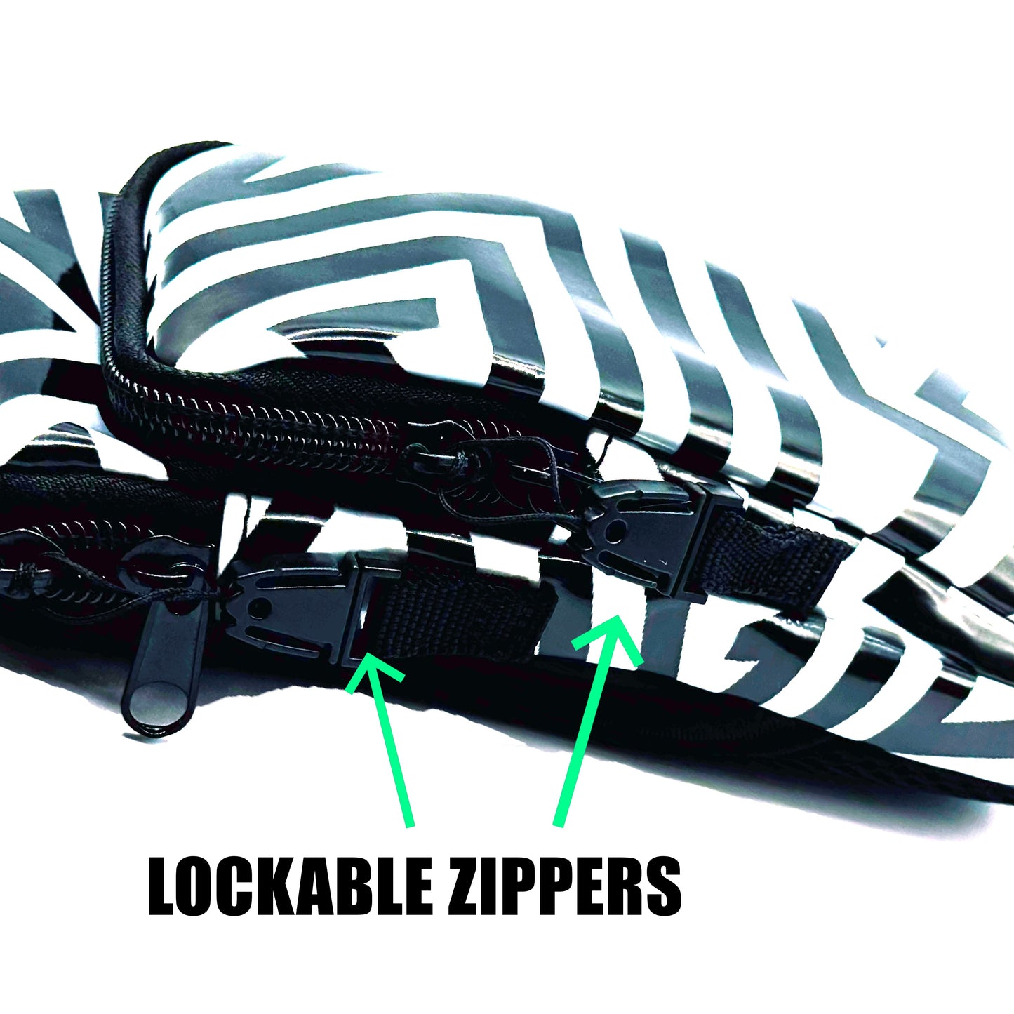 RaveVault Silver Zebra Anti-Theft Phone Bag Collection